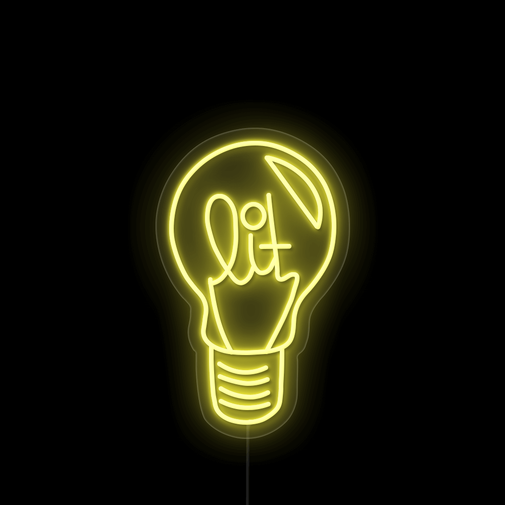Lit Bulb - LED neon sign - StreetLyte