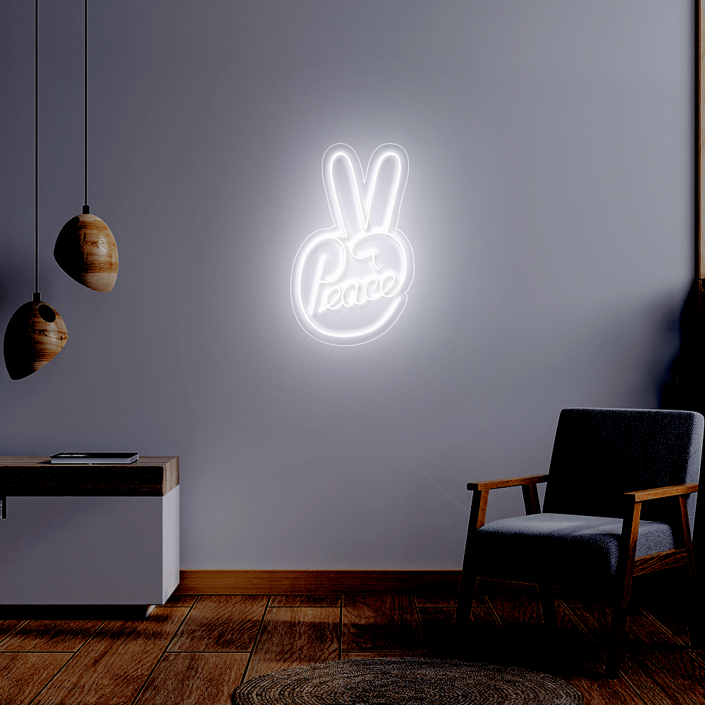 Peace Sign - LED neon sign - StreetLyte