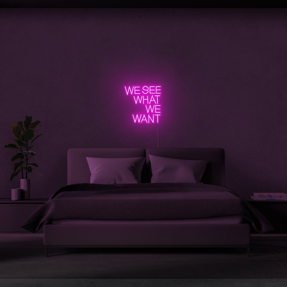 We See What We Want - LED neon sign - StreetLyte