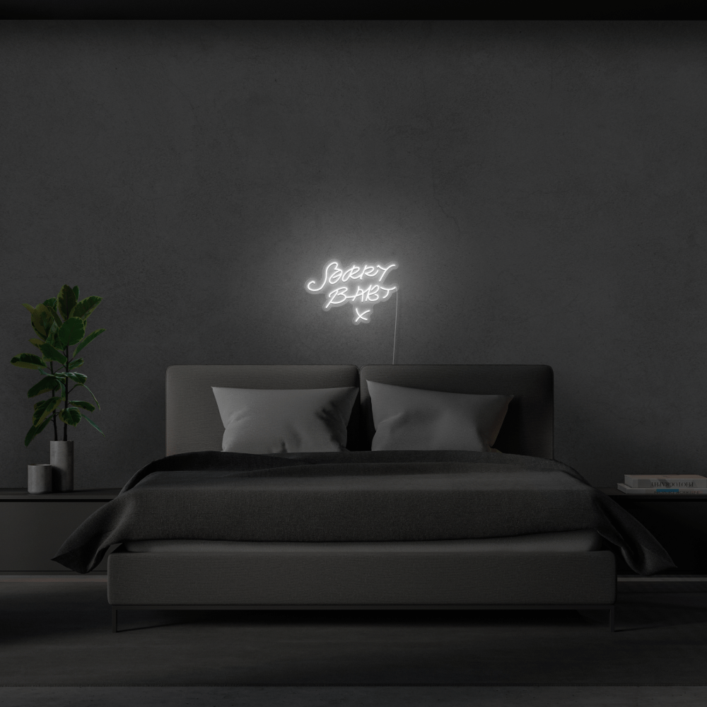 Sorry Baby X - LED neon sign - StreetLyte